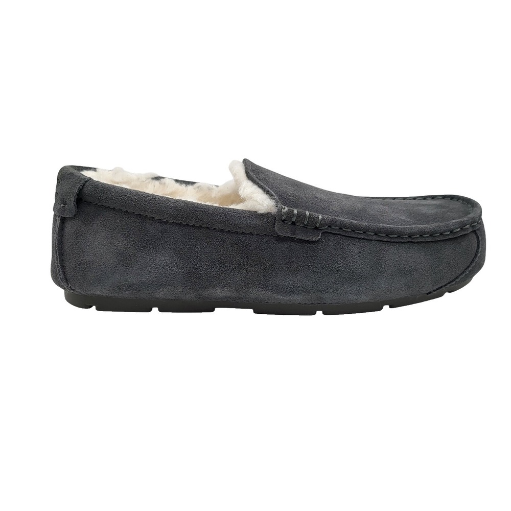 Koolaburra by UGG Tipton Mens 8 Gray Suede Moc Slippers Lined NWB‎ 1105893